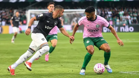 Botafogo empata com o Coritiba, mas mantém alerta ligado