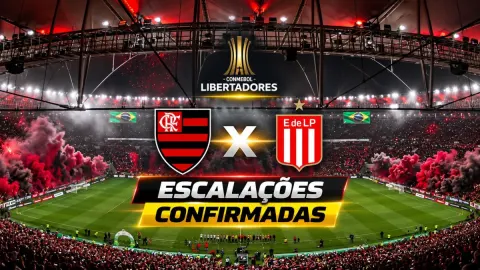 Flamengo x Estudiantes: escalações confirmadas