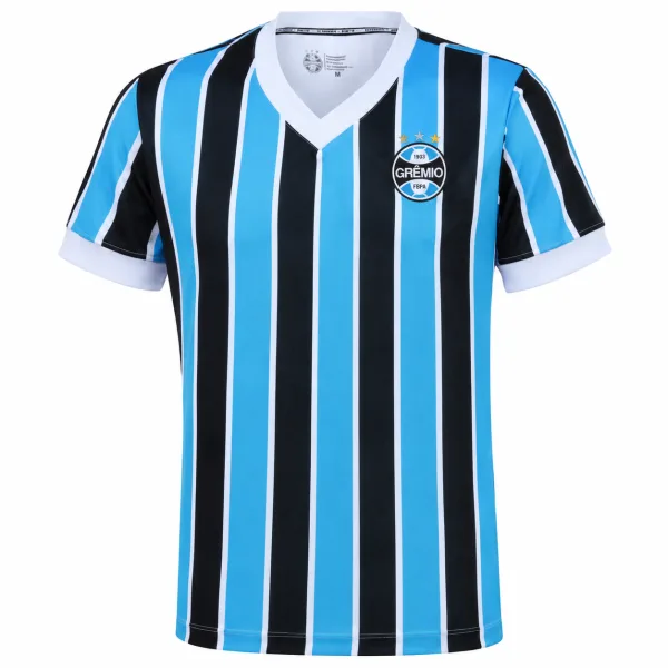 Camisa Grêmio Retrô Mundial 1983 Tricolor Adulto Original
