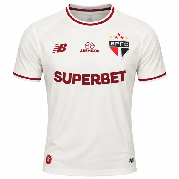 Camisa São Paulo New Balance Off White 2026/27 Jogador